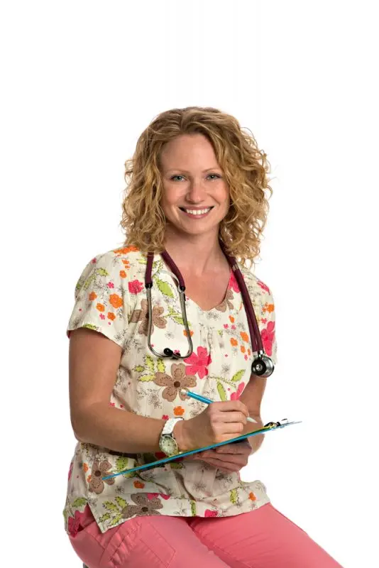 Why Do Nurses Wear Scrubs? 1 Nurses wear scrubs because they provide easy identification to other staff and patients. In hospital settings, nurses can be required to wear solid-colored scrubs in a specific color to identify which department they work in.