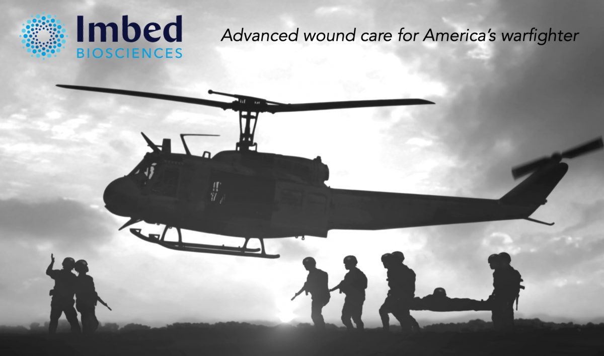 News Imbed Biosciences Wins a $2M Award From the U.S. Army to Prevent Combat Wound Infections Reported by Medical Device News Magazine