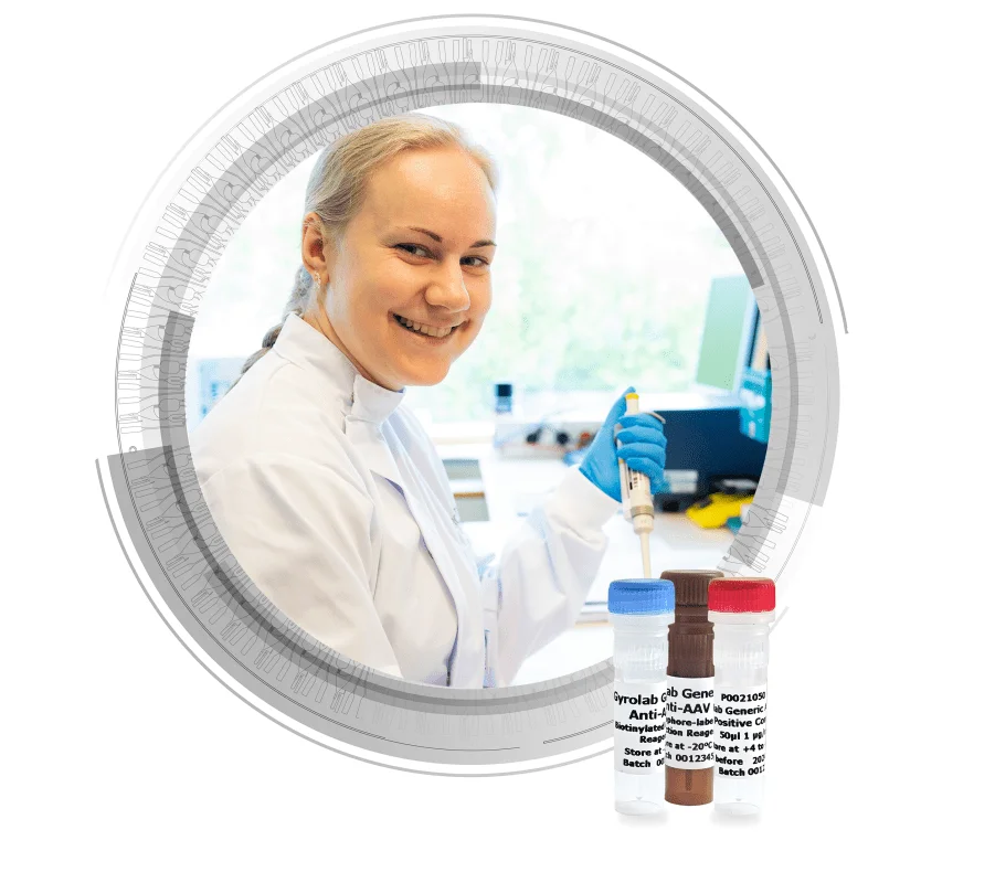Gyrolab Generic Anti-AAV Kit to Support Gene Therapy Development | Introduced by Gyros Protein Technologies 1 Gyrolab Generic Anti-AAV Kit