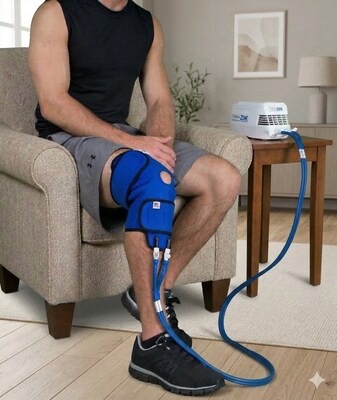 Innovative Medical Equipment-Knee-with-device-in-room-setting - Medical Device News Magazine
